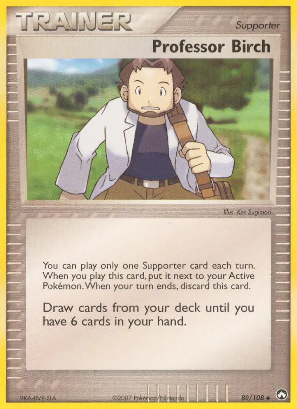 Professor Birch card from Power Keepers, number 80/108