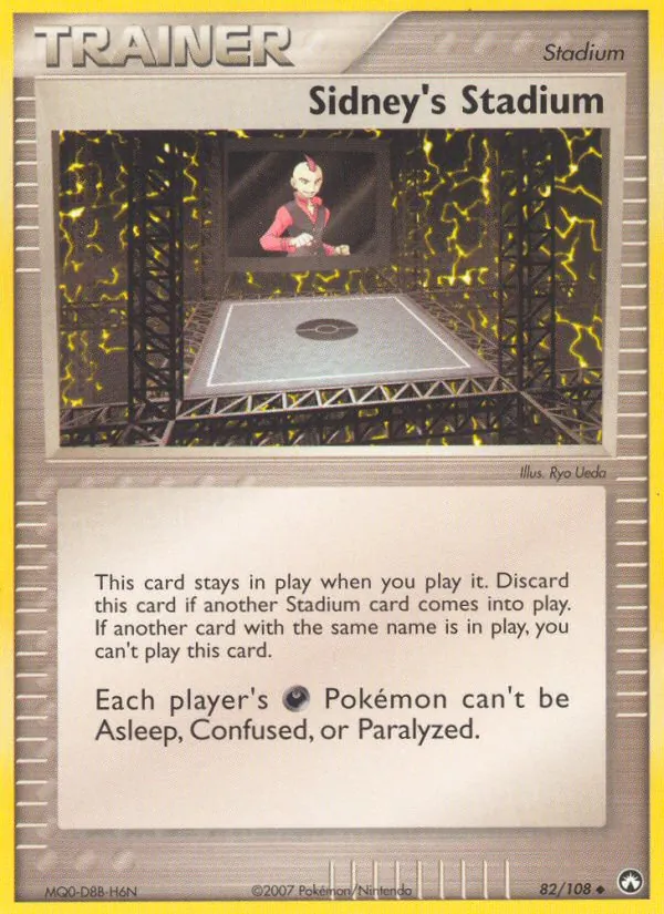 Sidney's Stadium card from Power Keepers, number 82/108