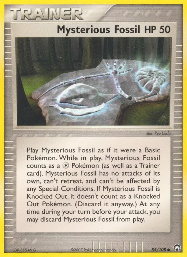 Mysterious Fossil card from Power Keepers, number 85/108