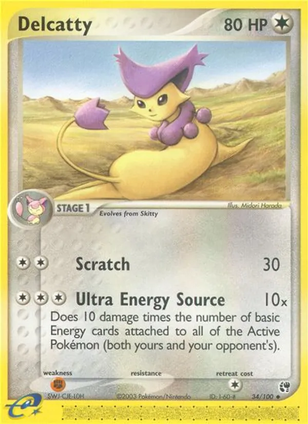 Carta Delcatty de la expansión Sandstorm, número 34/100