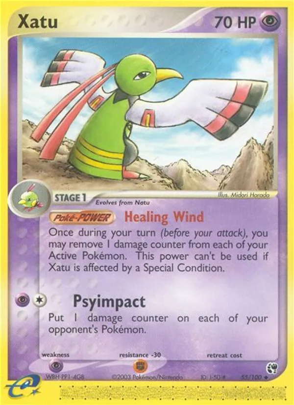 Carta Xatu de la expansión Sandstorm, número 55/100