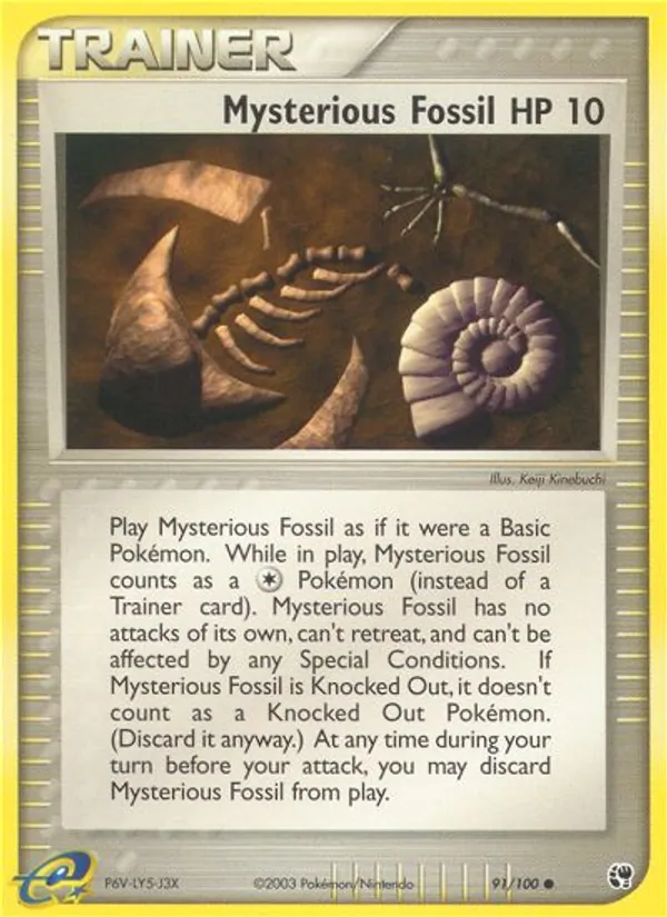 Kartu Mysterious Fossil dari Sandstorm, nomor 91/100