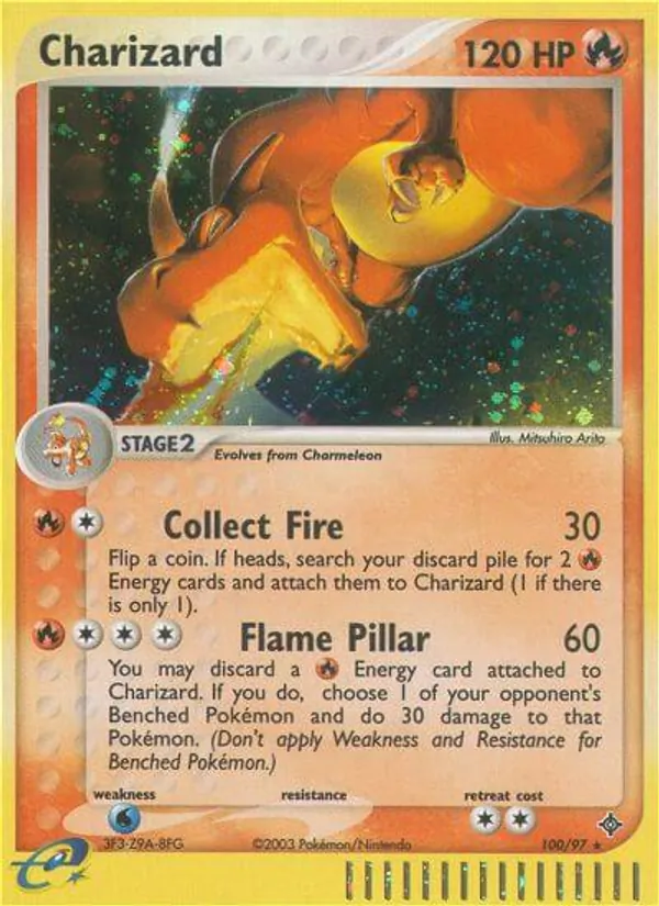 Charizard card from Dragon, number 100/97