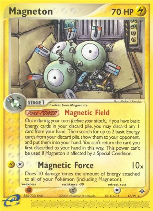 Kaart Magneton uit Dragon, nummer 17/97