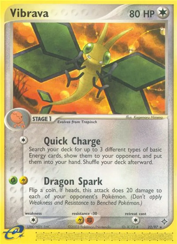 Kaart Vibrava uit Dragon, nummer 22/97