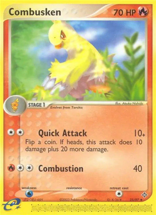 Kartu Combusken dari Dragon, nomor 25/97