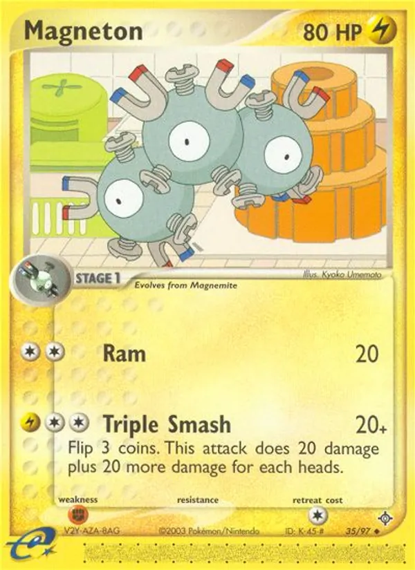 Kaart Magneton uit Dragon, nummer 35/97