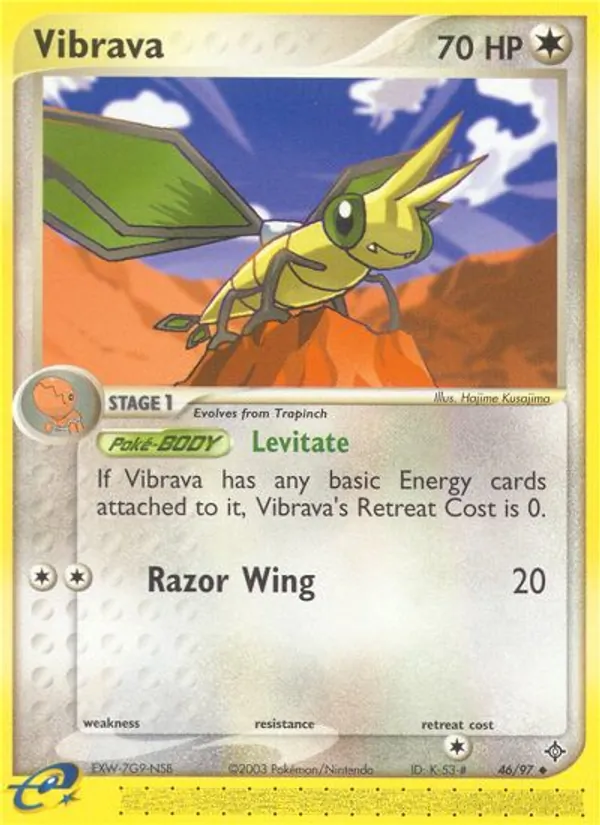 Kaart Vibrava uit Dragon, nummer 46/97