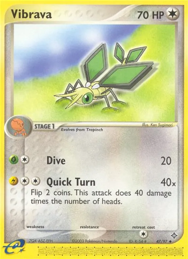 Kartu Vibrava dari Dragon, nomor 47/97