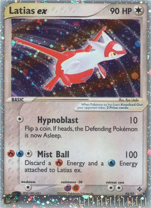 Latias ex card from Dragon, number 93/97
