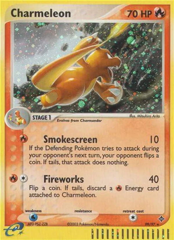 Charmeleon card from Dragon, number 99/97
