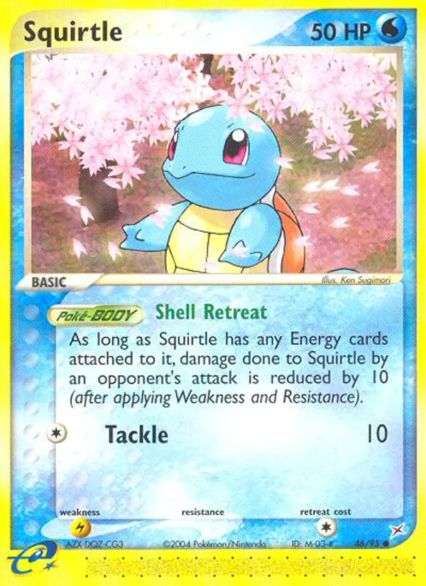 Squirtle card from Team Magma vs Team Aqua, number 46/95