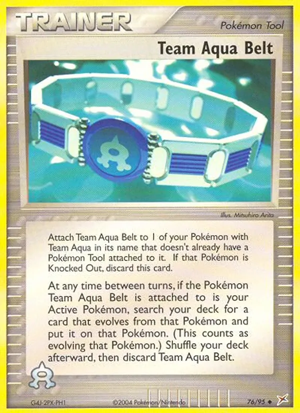 Kaart Team Aqua Belt uit Team Magma vs Team Aqua, nummer 76/95