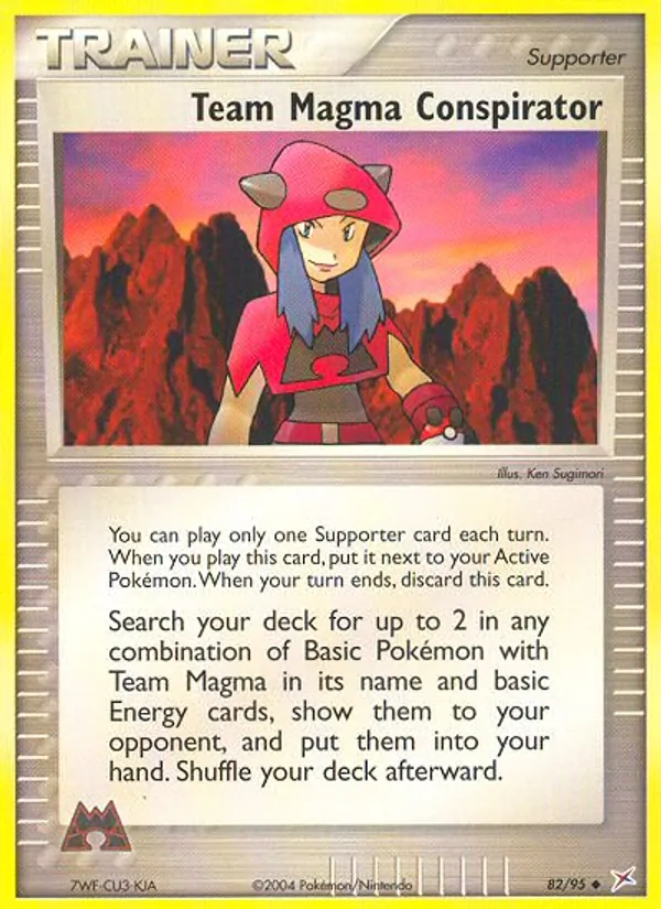 Kartu Team Magma Conspirator dari Team Magma vs Team Aqua, nomor 82/95