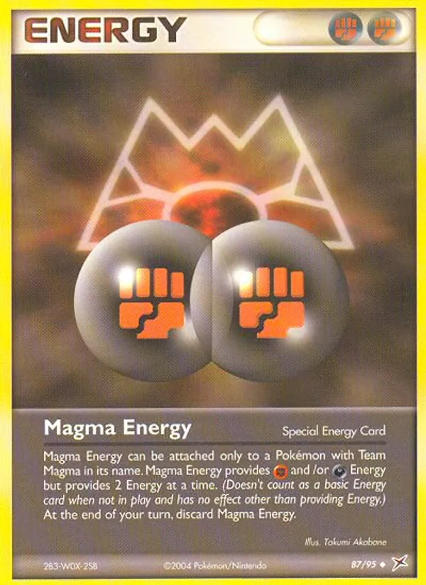 Kartu Magma Energy dari Team Magma vs Team Aqua, nomor 87/95