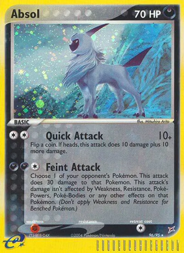 Absol card from Team Magma vs Team Aqua, number 96/95