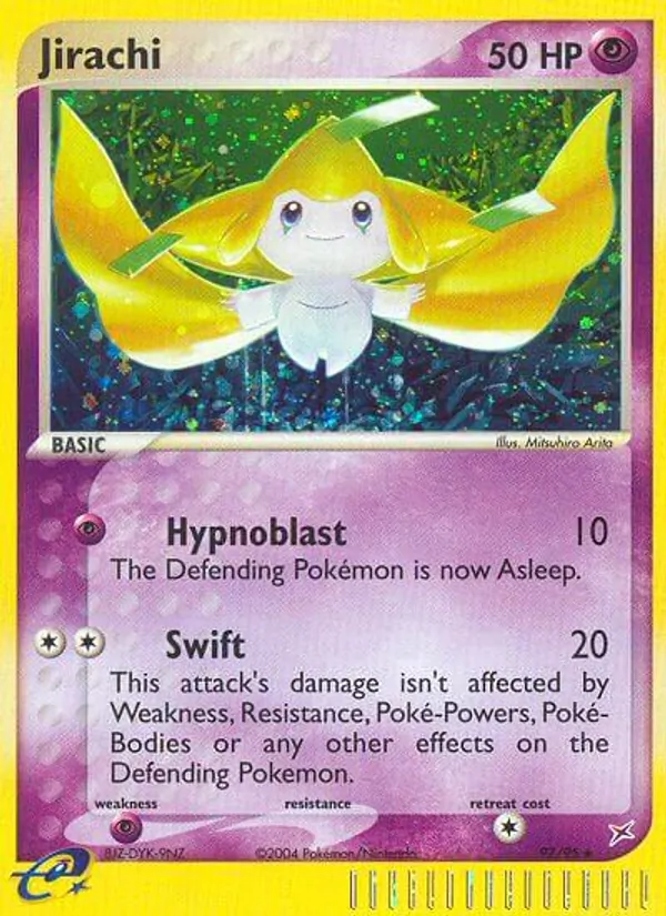 Jirachi card from Team Magma vs Team Aqua, number 97/95