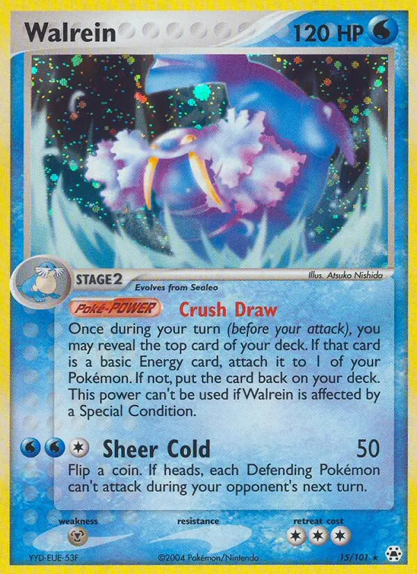 Walrein card from Hidden Legends, number 15/101