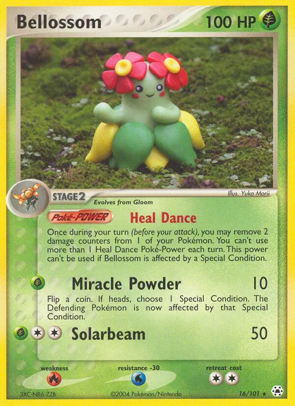Kaart Bellossom uit Hidden Legends, nummer 16/101