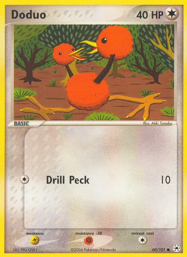 Kartu Doduo dari Hidden Legends, nomor 60/101