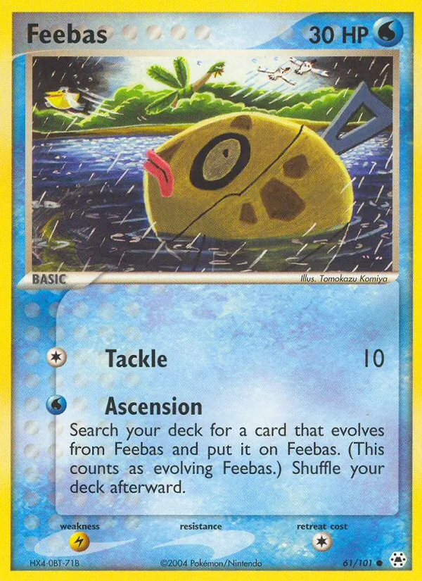 Feebas card from Hidden Legends, number 61/101
