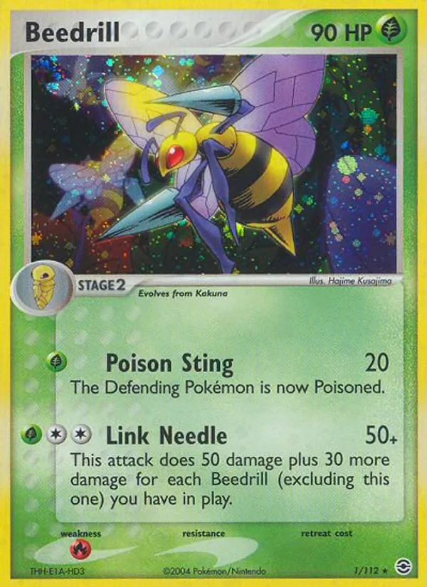 Kaart Beedrill uit FireRed & LeafGreen, nummer 1/112
