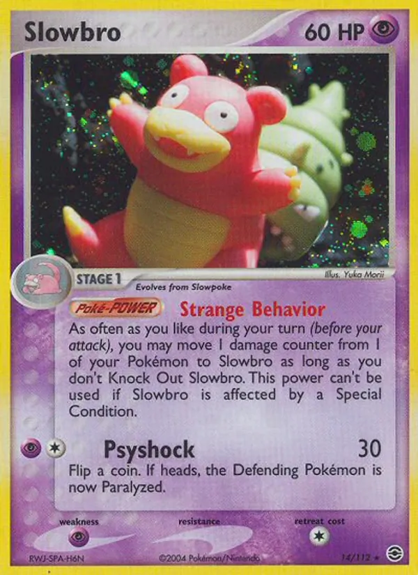 Slowbro card from FireRed & LeafGreen, number 14/112