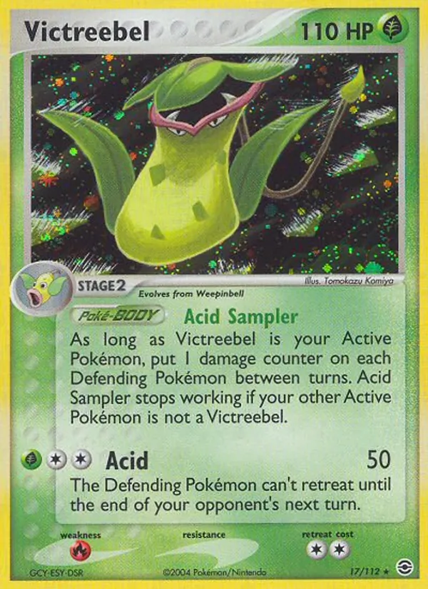 Victreebel card from FireRed & LeafGreen, number 17/112