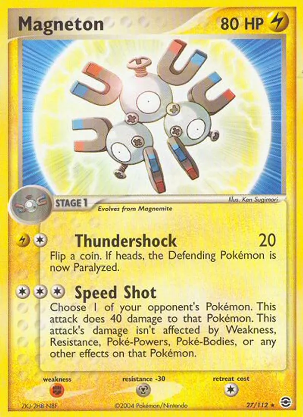 Kartu Magneton dari FireRed & LeafGreen, nomor 27/112