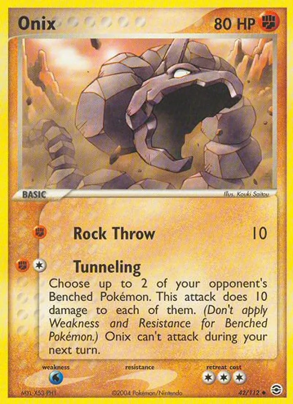 Kartu Onix dari FireRed & LeafGreen, nomor 42/112