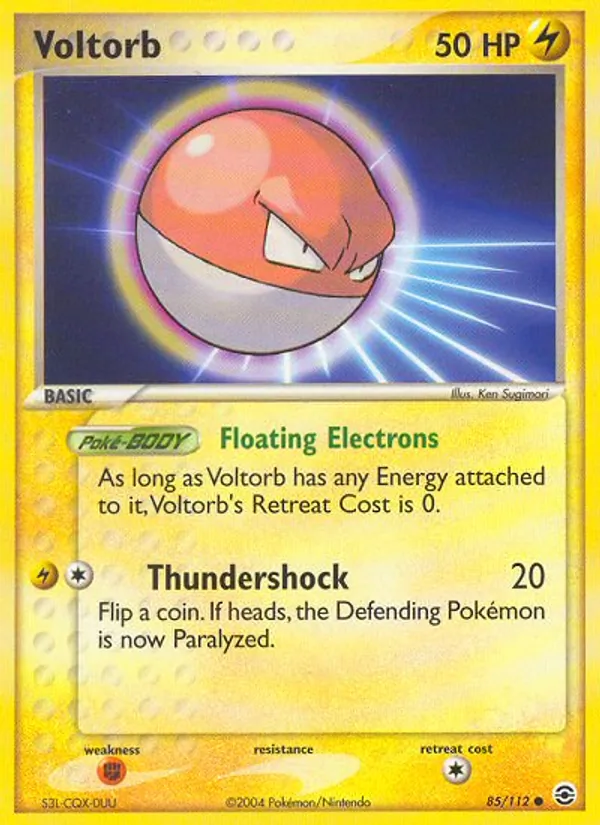 Kartu Voltorb dari FireRed & LeafGreen, nomor 85/112