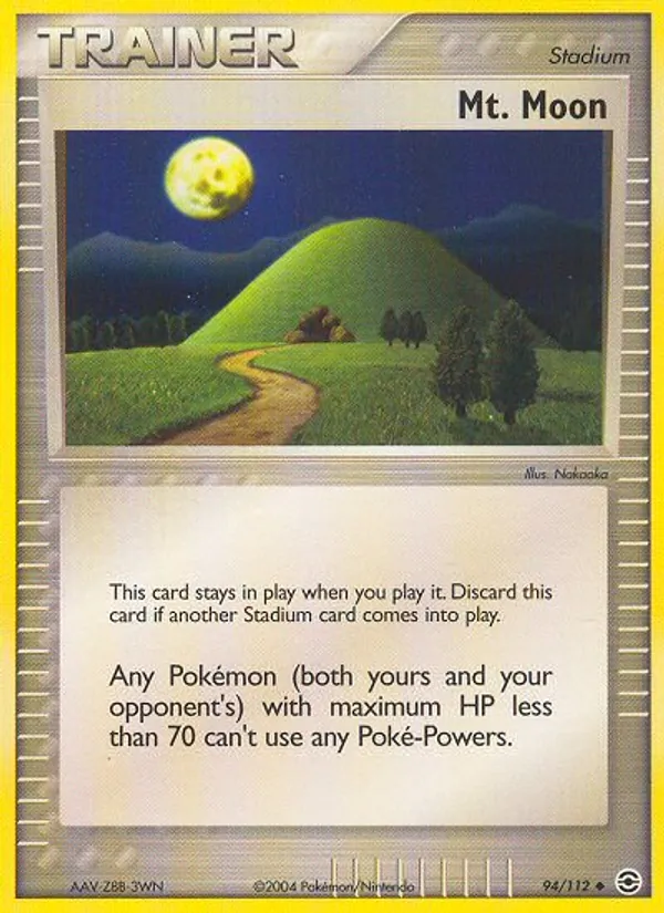 Kaart Mt. Moon uit FireRed & LeafGreen, nummer 94/112
