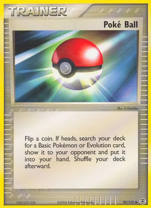 Carta Poké Ball de la expansión FireRed & LeafGreen, número 95/112