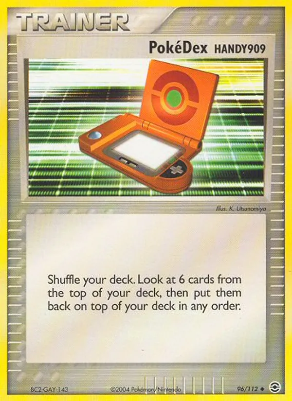 Carta PokéDex (HANDY909) dell'espansione FireRed & LeafGreen, numero 96/112