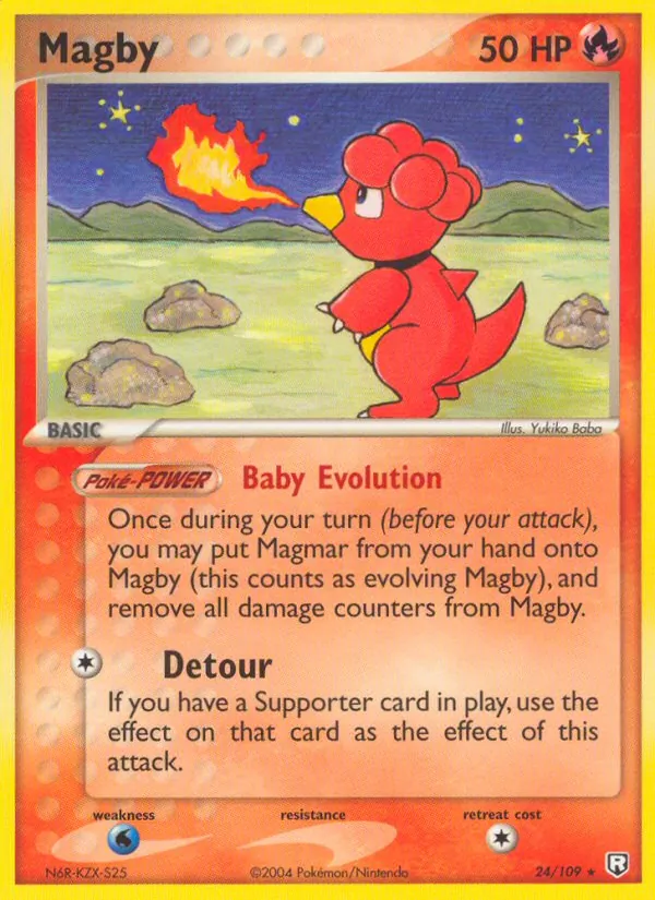 Kartu Magby dari Team Rocket Returns, nomor 24/109