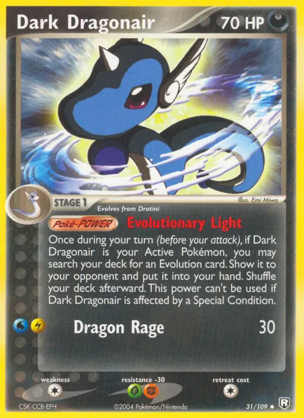Karte Dark Dragonair aus Team Rocket Returns, Nummer 31/109