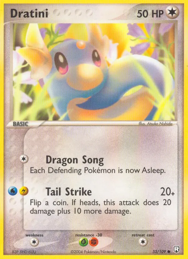 Kaart Dratini uit Team Rocket Returns, nummer 53/109