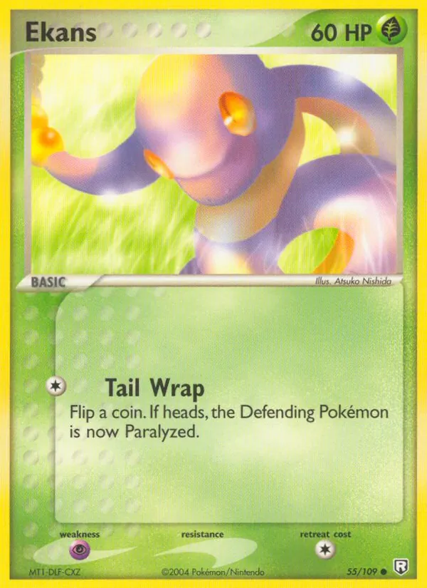 Kaart Ekans uit Team Rocket Returns, nummer 55/109