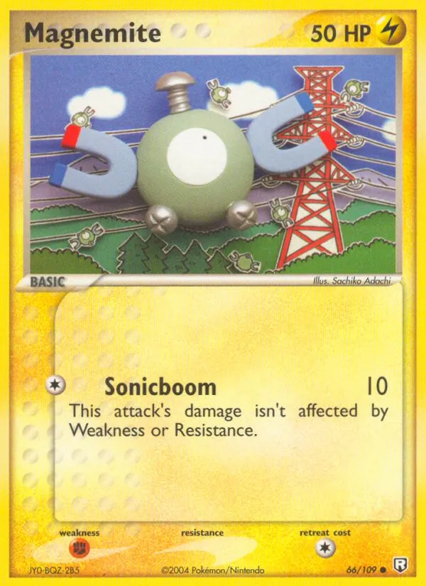 Karte Magnemite aus Team Rocket Returns, Nummer 66/109