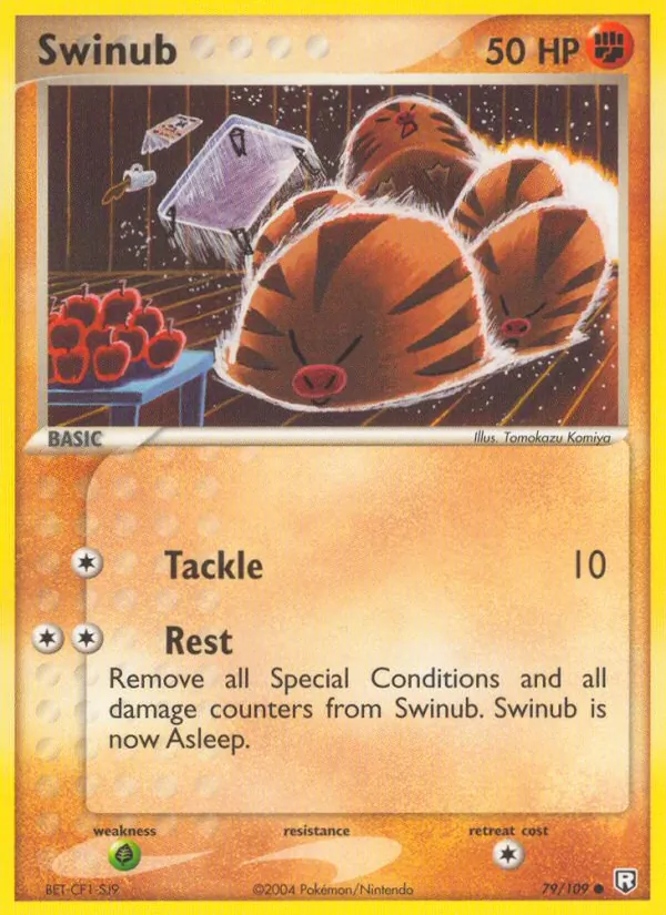 Kartu Swinub dari Team Rocket Returns, nomor 79/109