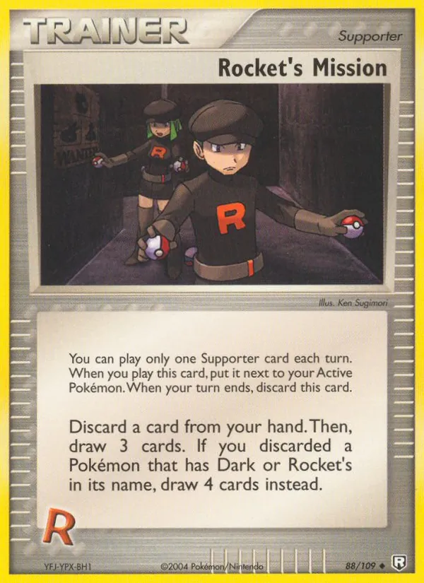 Rocket's Mission card from Team Rocket Returns, number 88/109