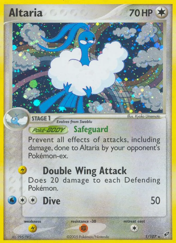 Altaria card from Deoxys, number 1/107