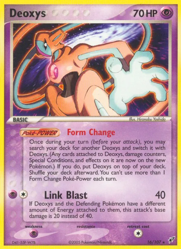 Carta Deoxys dell'espansione Deoxys, numero 16/107