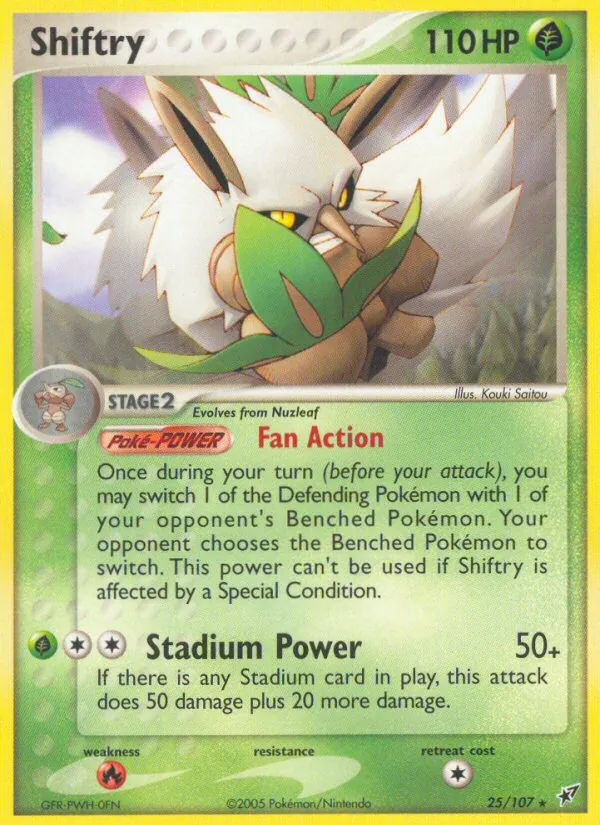 Kaart Shiftry uit Deoxys, nummer 25/107