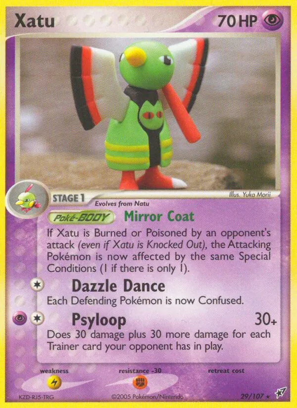 Xatu card from Deoxys, number 29/107