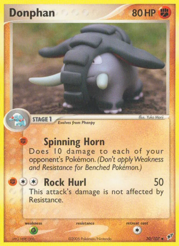 Donphan card from Deoxys, number 30/107