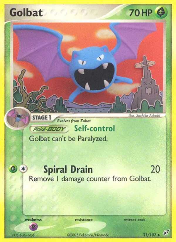 Kartu Golbat dari Deoxys, nomor 31/107