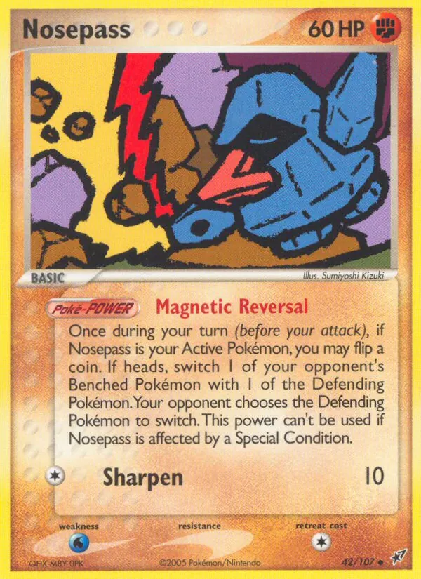Kaart Nosepass uit Deoxys, nummer 42/107