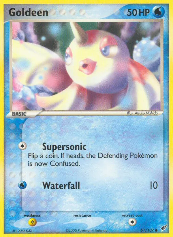 Kaart Goldeen uit Deoxys, nummer 61/107