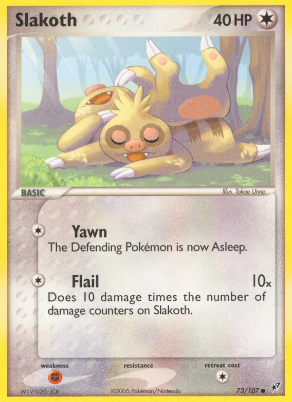 Kartu Slakoth dari Deoxys, nomor 73/107